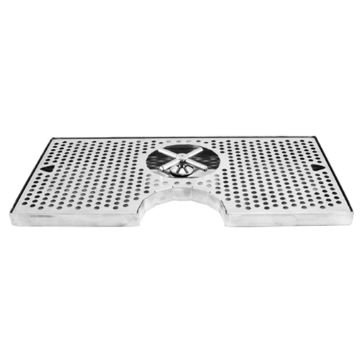 Countertop Drip Tray, 20" x 10", Rinser, Cut out