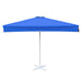 Square Blue Patio Umbrella - 3mx3m , Metal frame with base, Polyester canopy