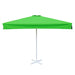 Square Light Green Patio Umbrella - 3mx3m , Metal frame with base, Polyester canopy