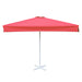 Square Scarlet Patio Umbrella - 3mx3m , Metal frame with base, Polyester canopy