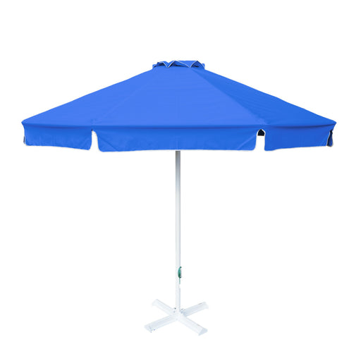 Round Blue Patio Umbrella