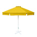 Round Yellow Patio Umbrella - 10 ft, Metal frame with base, Polyester canopy