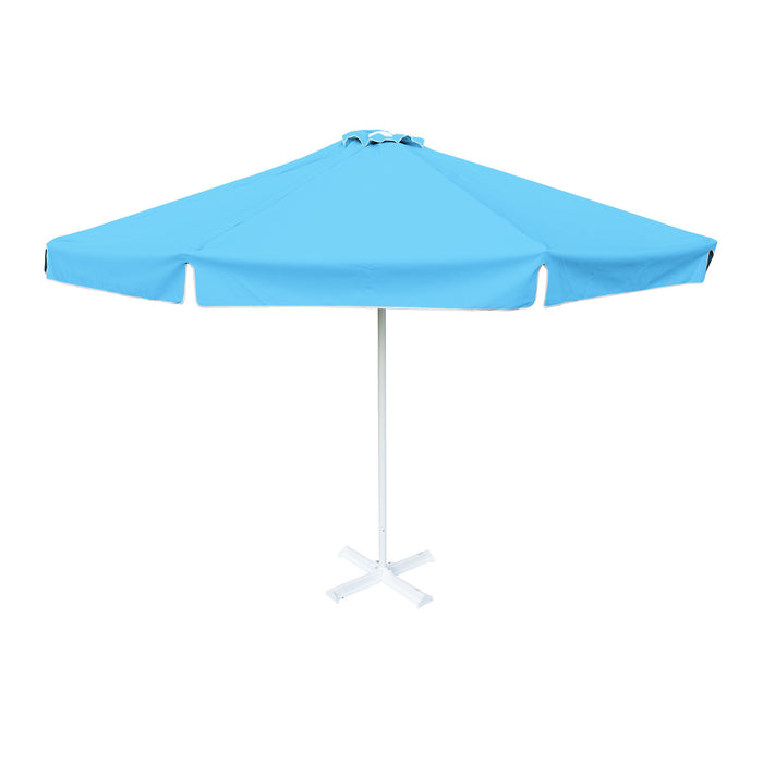 light teal patio umbrella Round Light Blue Patio Umbrella
