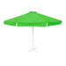 Round Lime Green Patio Umbrella - 13 ft, Metal frame with base, Polyester canopy