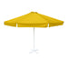 Round Yellow Patio Umbrella - 13 ft, Metal frame with base, Polyester canopy