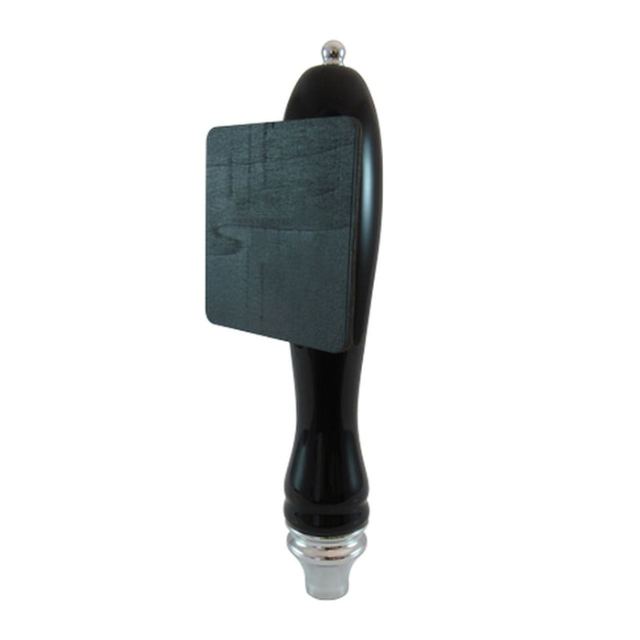 Ceramic Tap Handle A-291 with Chalkboard Square Plate, Black