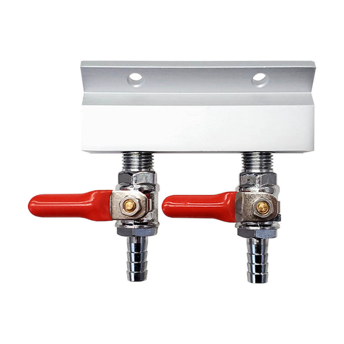 Air Distributor, Two-Way, plug-barb