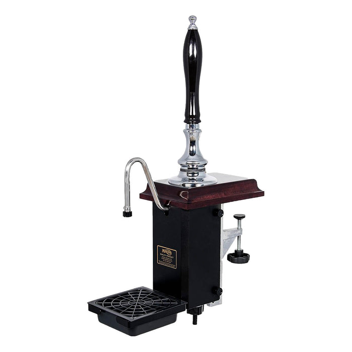 Clamp-On Aston Beer Engine with cooling, chrome finish, black