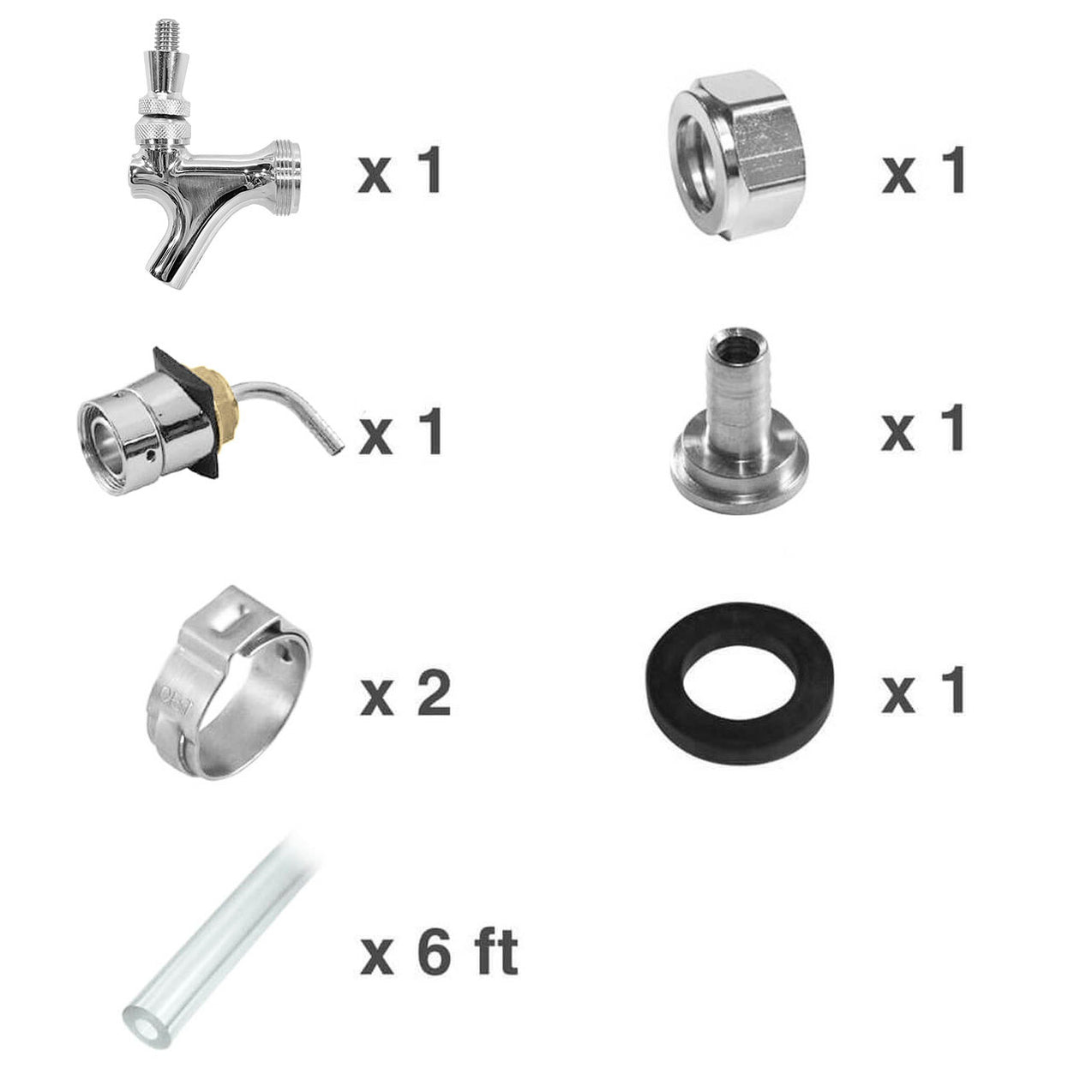 Draft Beer Tower Rebuild Kit SS-Dispenser System parts-Bar Equipment ...