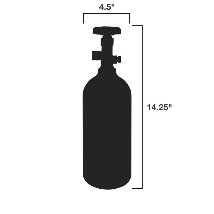 CO2 Cylinder Tank - 2.5 LBs
