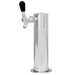 Cylinder/Column  Stainless Steel Beer Tower, 1 Tap, SS Shank & Faucet
