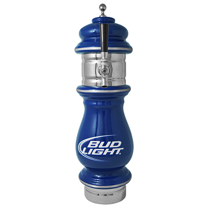 Ceramic Bud Light Beer Tower, 1 - 3 Taps