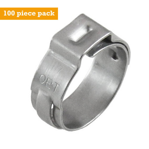 thumbnail interactive-video image 1 of Oetiker Stepless Ear Clamps Size 3/4 (19.8mm) - 250-Pack Stainless Steel Hose Clamps 1 of 3