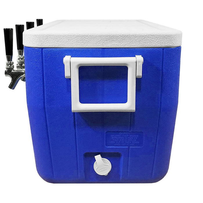 Jockey Box Picnic Cooler, 48QT, 4 Faucets, 4 x 50' Coils