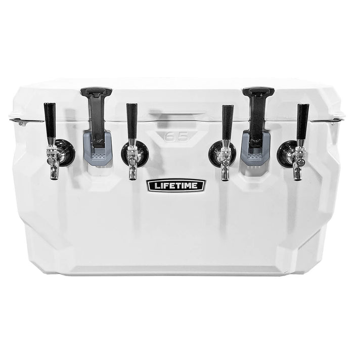 High-performance Jockey Box with LIFETIME 65QT Cooler, 4 Taps, 4 Coils