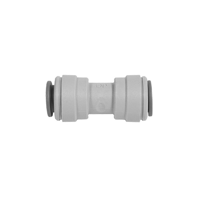 John Guest type Fitting, Gray Acetal Union Connector 3/8"