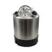 2.4 Gallon Stainless Steel Cleaning Can - 2 Heads