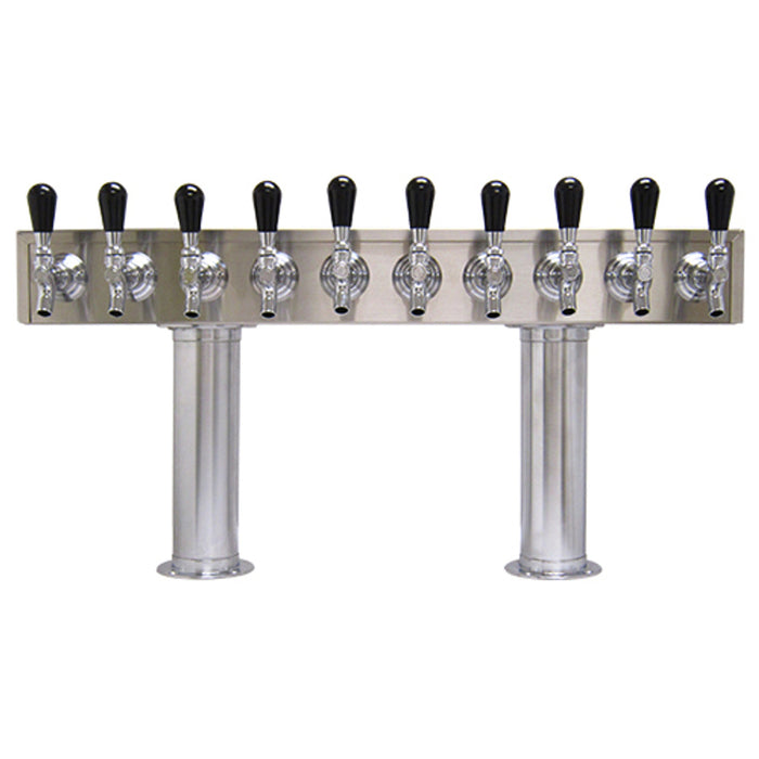 American Style Tower, 3'' Pedestal Tubes DOUBLE PEDESTAL 10, Chrome, GLYCOL