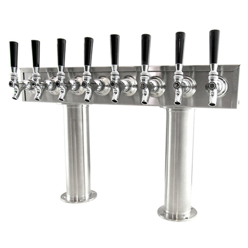 American Style Tower, 3'' Pedestal Tubes DOUBLE PEDESTAL 8, Chrome, GLYCOL