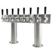 American Style Tower, 4'' Pedestal Tubes DOUBLE PEDESTAL 8, Chrome, GLYCOL