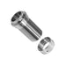 Shank St.Steel Assembly Without Nipple, 1 3/4" with 3/16" bore, SS, chrome coupling nut