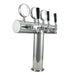 Stainless Steel Tower, TERRA, 3 Tap (no flange), TOP LED