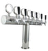 Stainless Steel Tower, TERRA, 6 Tap (no flange), TOP LED