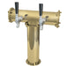 Stainless Steel GOLD Tower, TERRA, 2 Tap