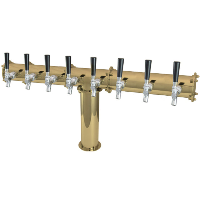 Stainless Steel GOLD Tower, TERRA, 8 Tap