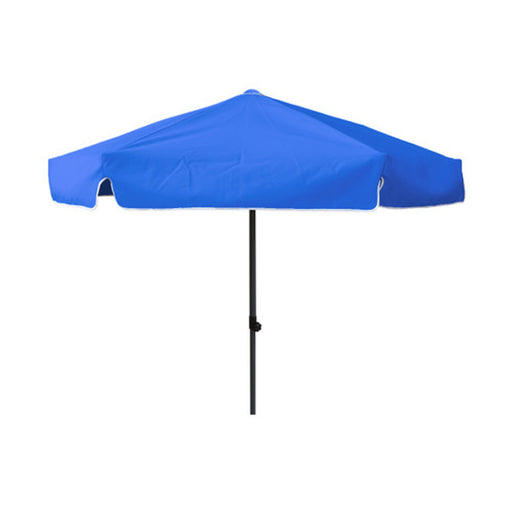 Round Blue Patio Umbrella - 6 ft (6 ribs), Metal frame, Polyester canopy