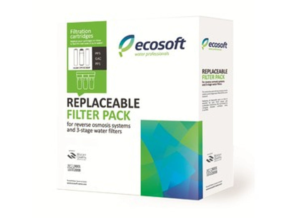 Standard Ecosoft Replaceable filter pack for reverse osmosis systems 1-2-3 and 3-stage water filters
