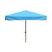 Square Blue Patio Umbrella - 1.8mx1.8m, Metal frame, Polyester canopy