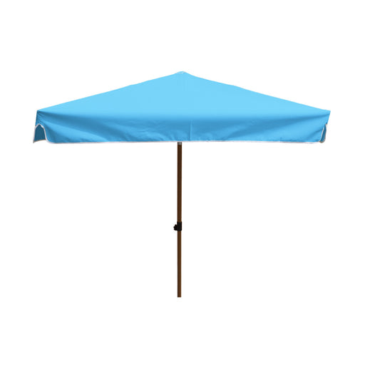Square Light Blue Patio Umbrella - 1.8mx1.8m, Metal frame, Polyester canopy