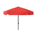 Round Red Patio Umbrella - 6 ft (6 ribs), Metal frame, Polyester canopy