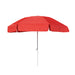 Round Red Patio Umbrella - 6 ft (8 ribs), Metal frame, Polyester canopy