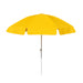 Round Yellow Patio Umbrella - 6 ft (8 ribs), Metal frame, Polyester canopy