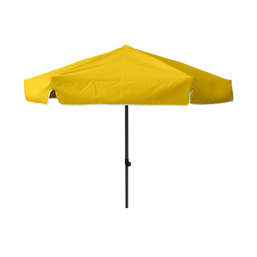 Round Yellow Patio Umbrella - 7 ft, Metal frame, Polyester canopy