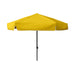 Round Yellow Patio Umbrella - 6 ft (6 ribs), Metal frame, Polyester canopy